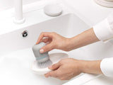 Brabantia Soap Dispensing Dish Brush in Mid Grey