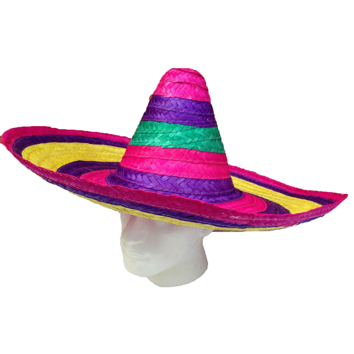 10x Mexican SOMBRERO Fancy Dress Straw Party Costume Hat Cap Spanish BULK