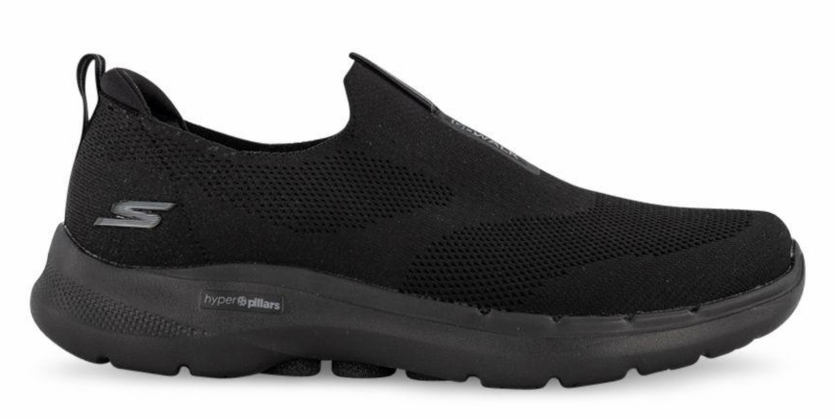 Skechers Mens Gowalk 6 Shoes Sneakers Runners Machine Washable - Black