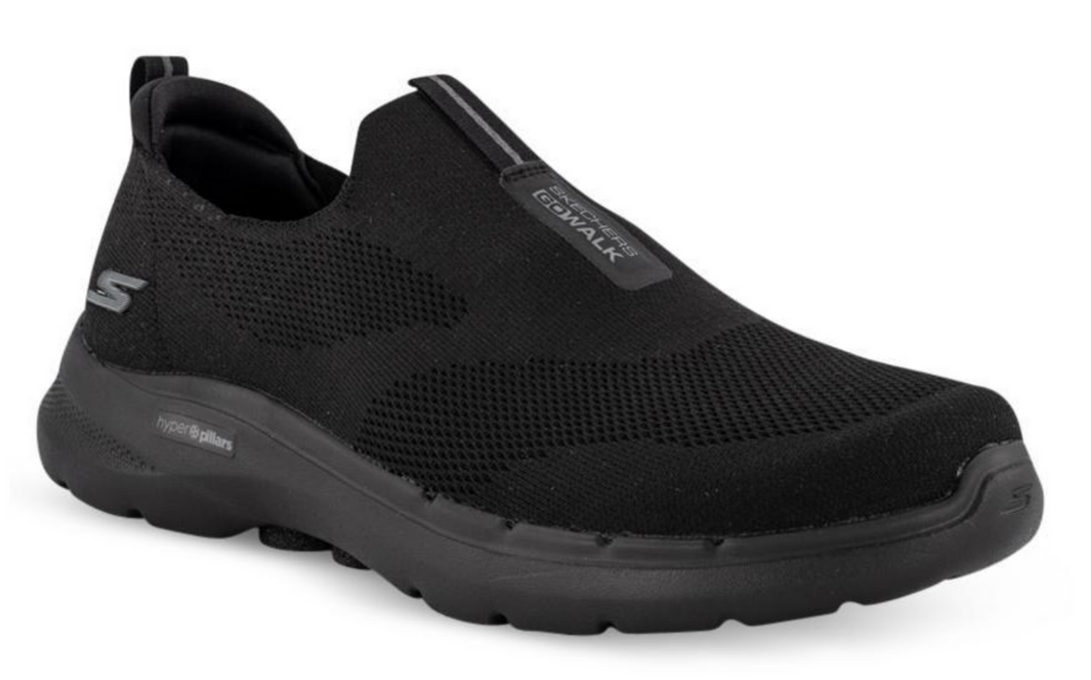 Skechers Mens Gowalk 6 Shoes Sneakers Runners Machine Washable - Black