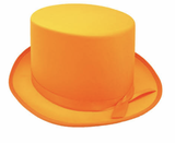 SATIN TOP HAT Costume Party Cap Fancy Dress Trilby Fedora One Size - Red