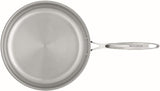 Scanpan Pyrolux Combo Frying Fry Pan and Lid Set - Stainless Steel - Silver (11")