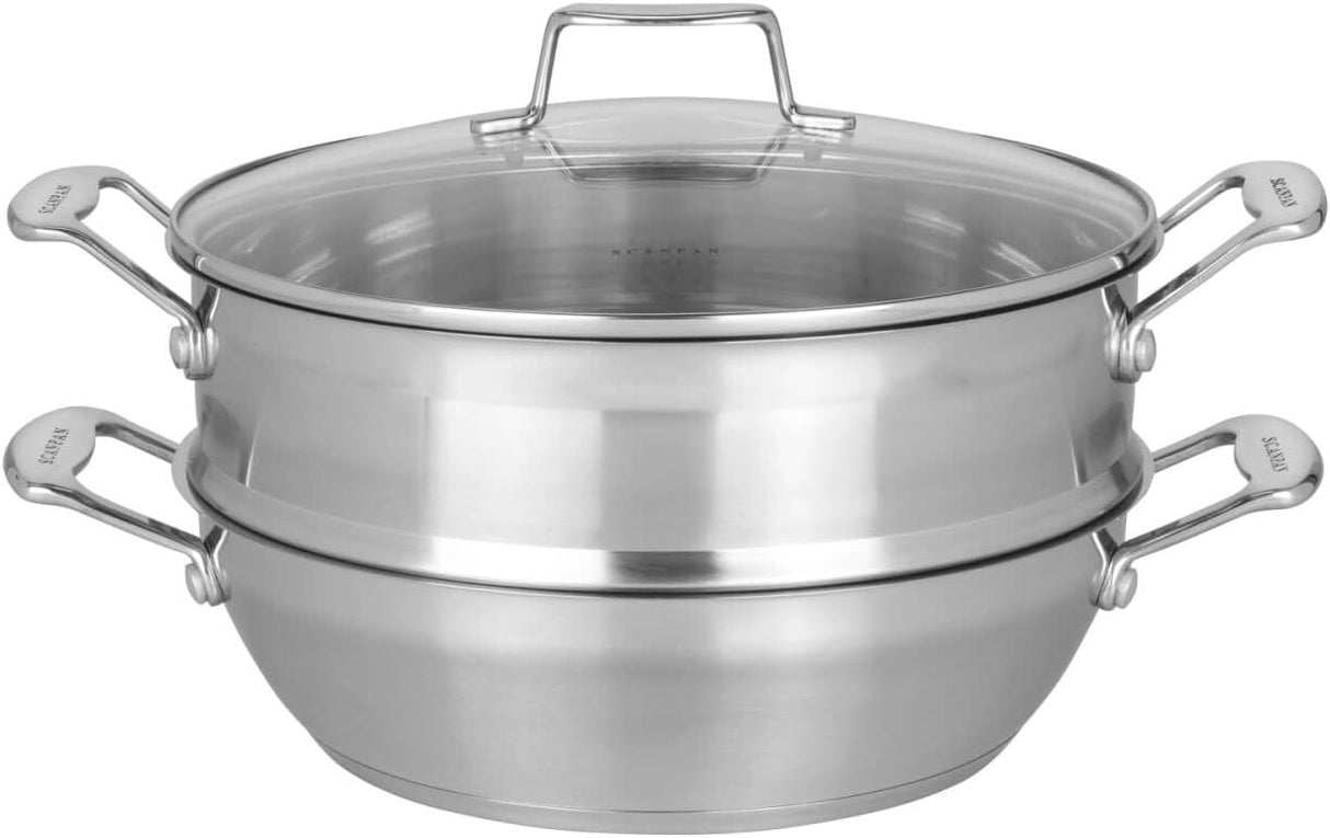 Scanpan Impact Multi Purpose Pan 28cm with Steamer in Silver