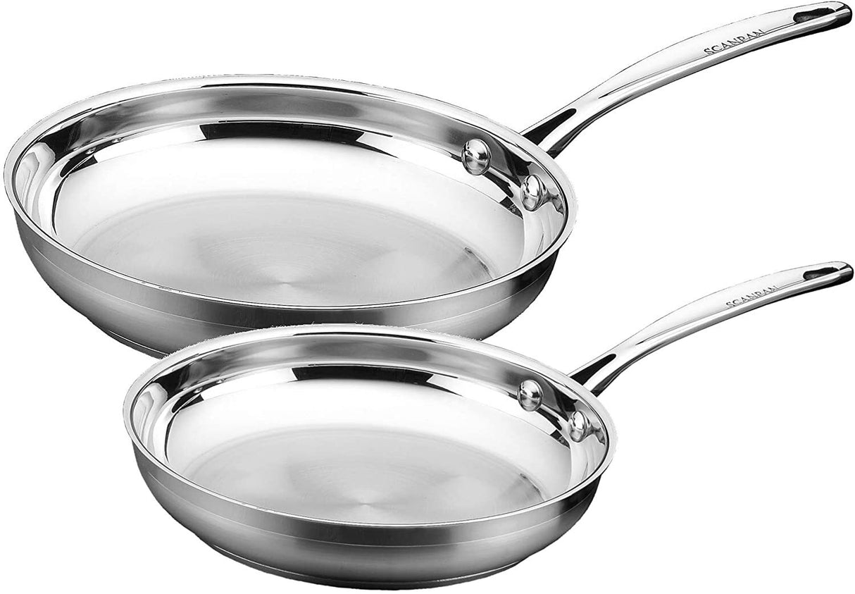 Scanpan 2-Piece Impact Stainless Steel Frying Fry Pan Set