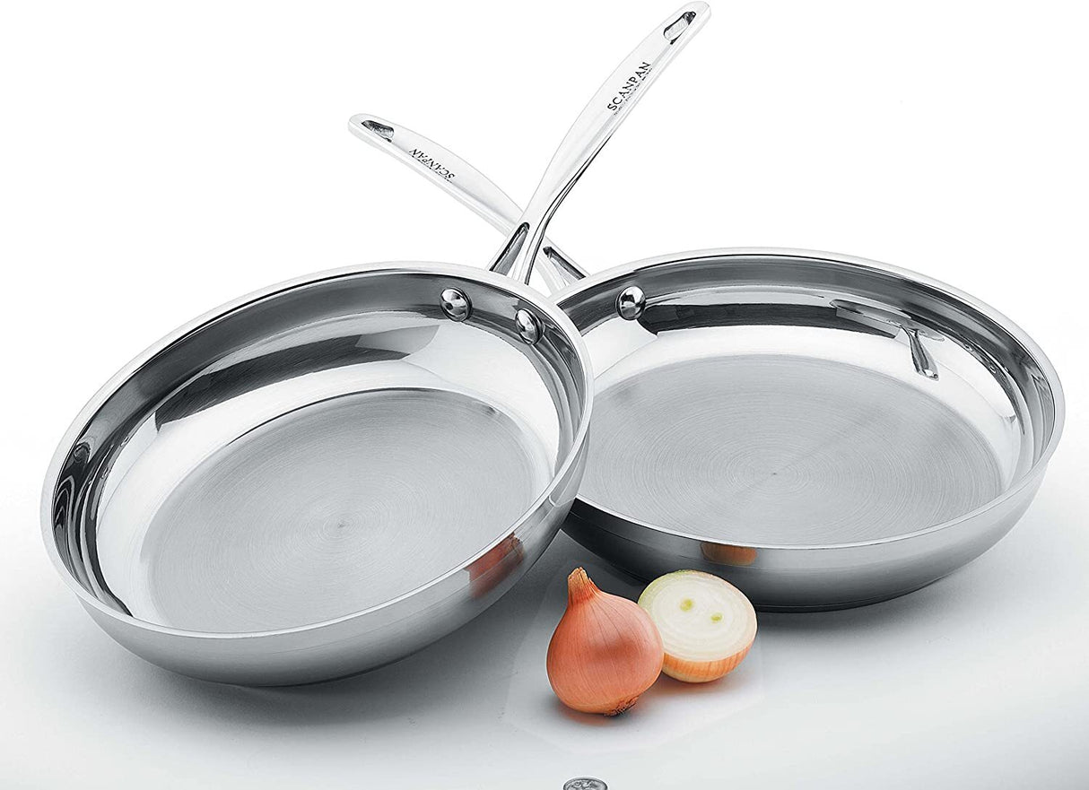 Scanpan 2-Piece Impact Stainless Steel Frying Fry Pan Set