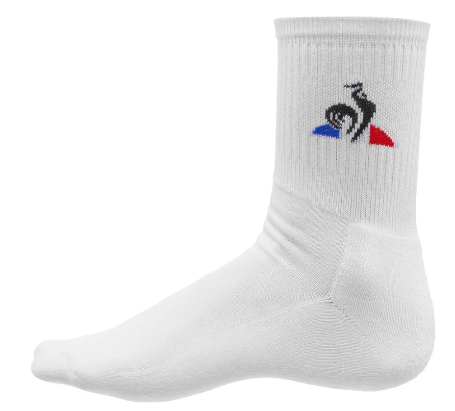 Le Coq Sportif Mens Tennis Padel Sports Socks N°1 Chaussettes  - White