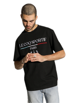 Le Coq Sportif Mens Parisien Tee Top T Shirt - Black