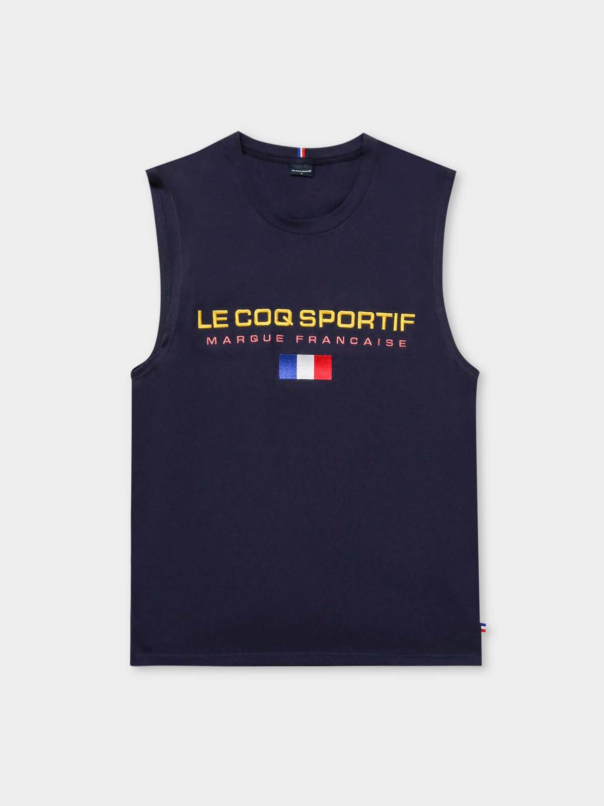 Le Coq Sportif Mens Muscle Tank T Shirt Top Tee Sleeveless Singlet  - Dress Blues