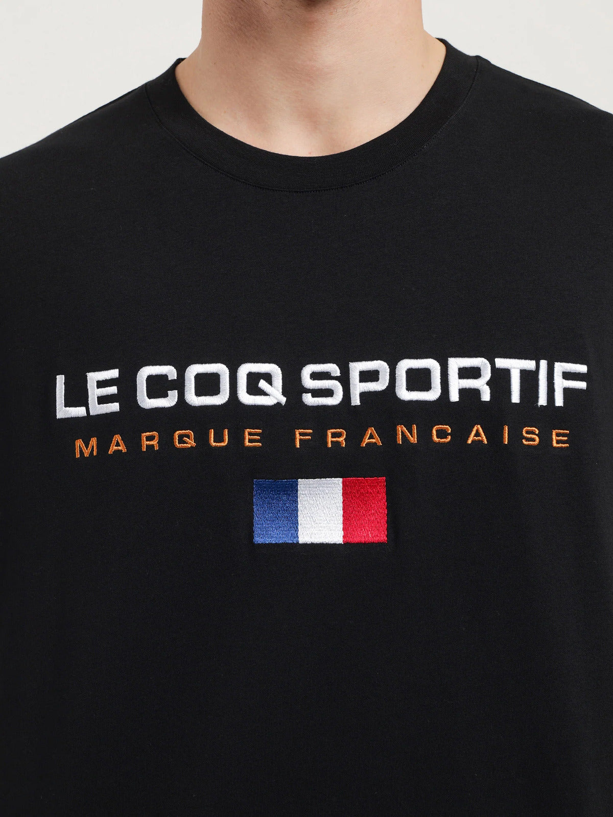 Le Coq Sportif Mens Francaise Tee Top T Shirt - Black