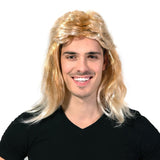 Mullet Wig 80s Party Costume Rock Bogan Punk 70s 90s Hair - Dirty Blonde