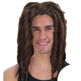 DELUXE DREADLOCKS WIG Rasta Costume Fancy Dress Reggae Halloween - Brown