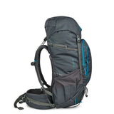 KELTY Asher 65L Backpack Bag Rucksack Hiking Camping in Beluga/Storm Blue