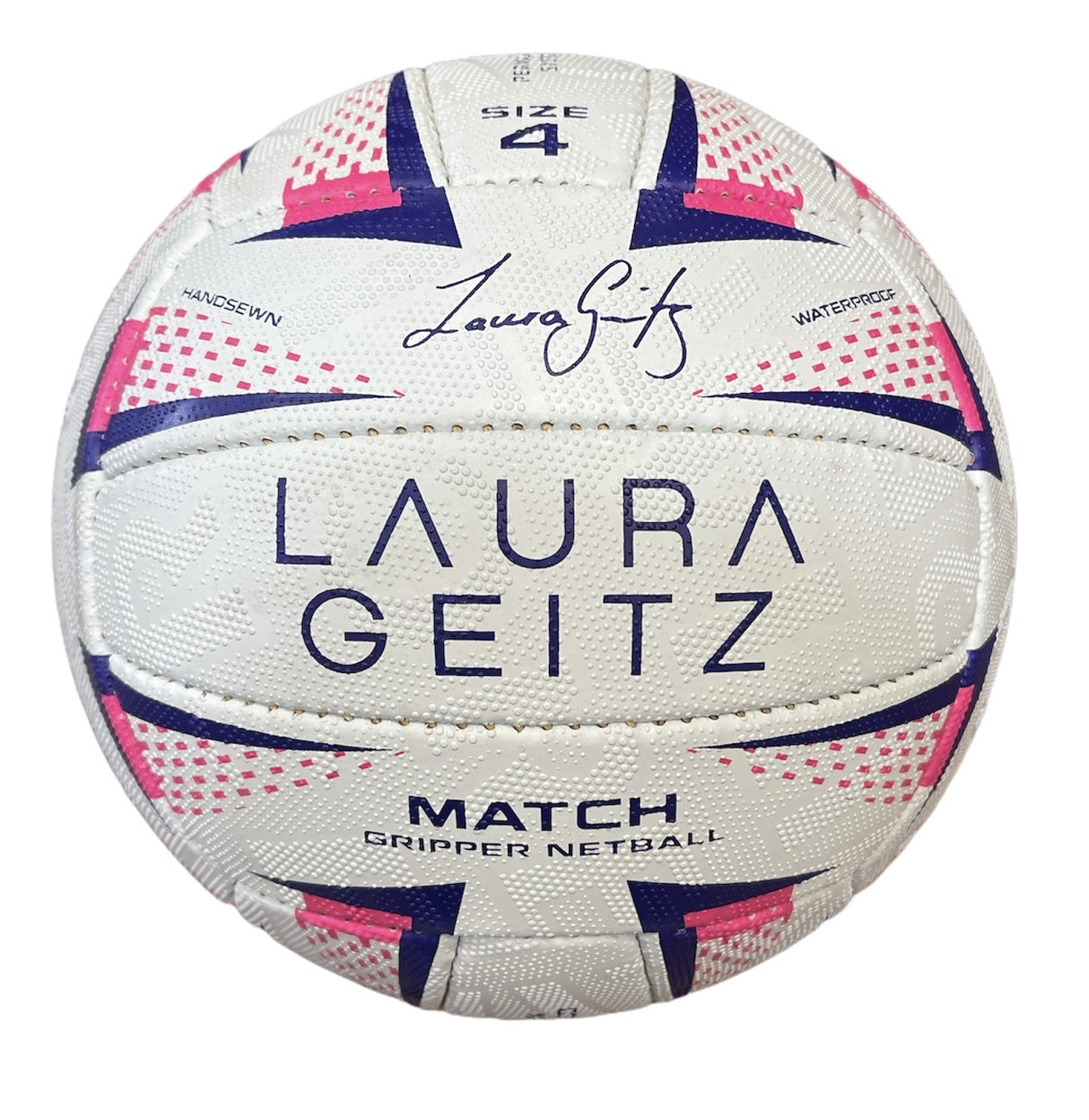 Laura Geitz Match Gripper Netball Hand Sewn Waterproof Official Size 4