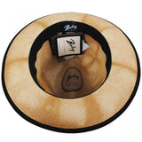 Bailey Mens Clafin Tie Dye Palm Straw Hat Fedora Woven - Tea