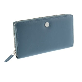 Dents Smooth Nappa Finish Geneuine Leather Womens Wallet-Blue