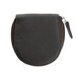 Dents 8cm x 7cm Avon Smooth Leather Coin Purse Zip Around - Black