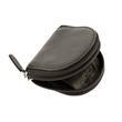 Dents 8cm x 7cm Avon Smooth Leather Coin Purse Zip Around - Black