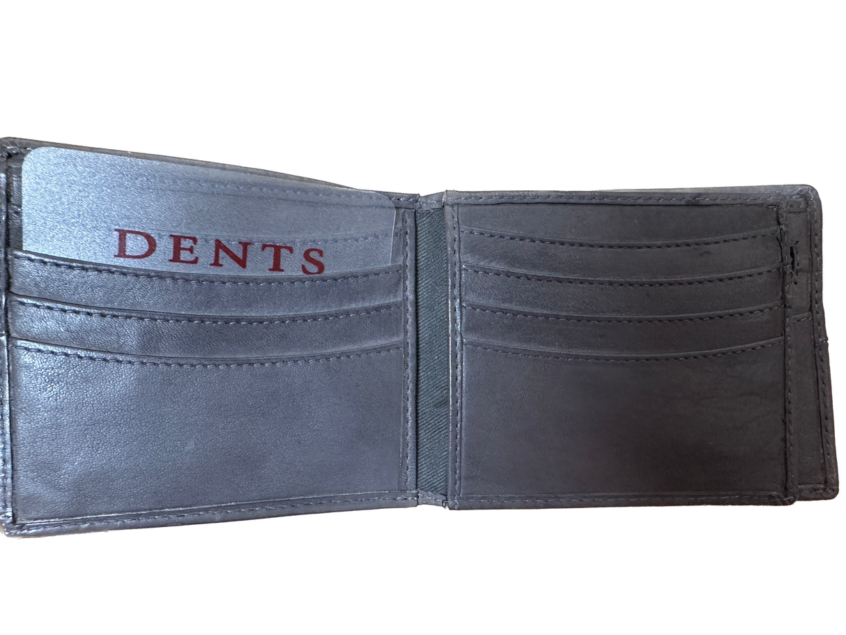 Dents Mens Genuine Leather Wallet with RFID Blocking Protection - Slate