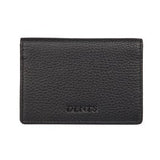 Dents RFID Blocking Pebble Credit Card Holder Bifold Minimalist - Black