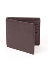 Dents RFID Pebble Grain Bifold Slim Leather Wallet - Chocolate