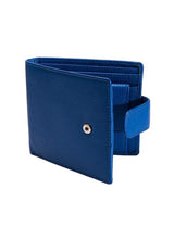 Dents RFID Pebble Grain Billfold Press Stud Wallet - Royal