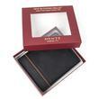 Dents Natural Grain Leather Wallet with RFID Blocking Protection - Black/Saddle