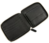 Dents Avon Zip Wallet Smooth Nappa Leather with RFID Blocking Protection - Black