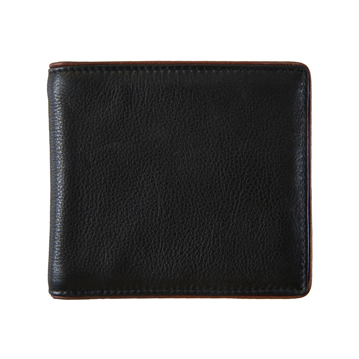 Dents RFID Two-Colour Pebble Grain Leather Bifold Wallet - Black