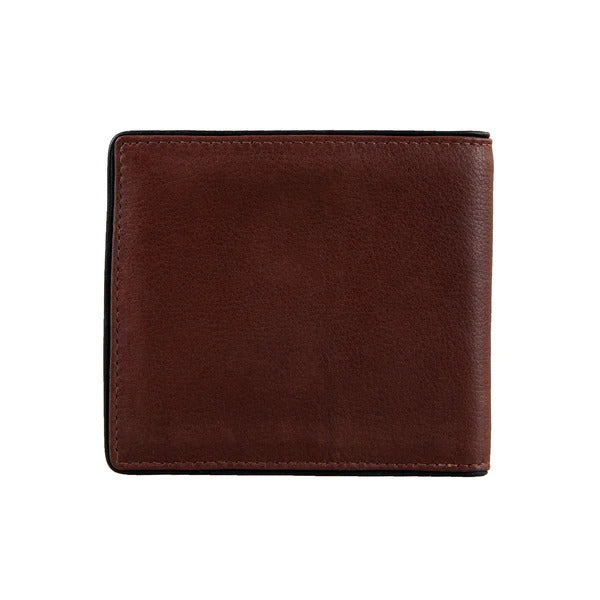 Dents RFID Two-Colour Pebble Grain Leather Bifold Wallet with Coin Purse - Tan