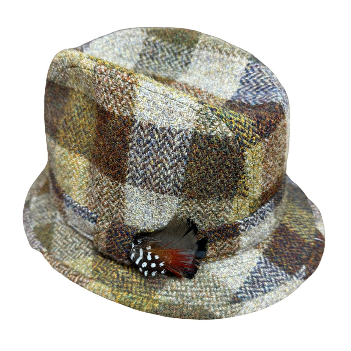 Harris Tweed Failsworth 100% Wool Made in Britain Patch Hat