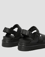 Dr. Martens Womens Voss Sandals Doc Martins Dr Adjustable Summer - Black