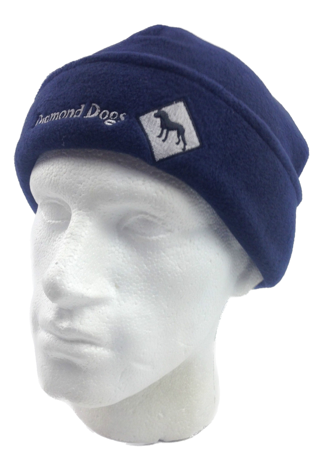 POLAR FLEECE BEANIE Hat Winter Thermal Warmer Snow Ski Cap Insulation - Navy