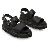 Dr. Martens Womens Voss Sandals Doc Martins Dr Adjustable Summer - Black