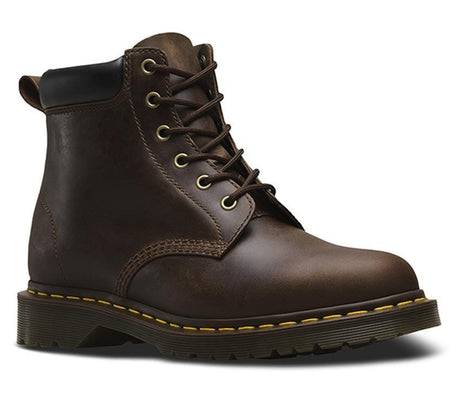 Dr. Martens 939 Ben Boots 6 Eye Mens Shoes Crazy Horse Leather Doc Gaucho Brown