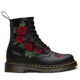 Dr. Martens 1460 Vonda Boots 8 Eye Floral Womens Shoes - Black