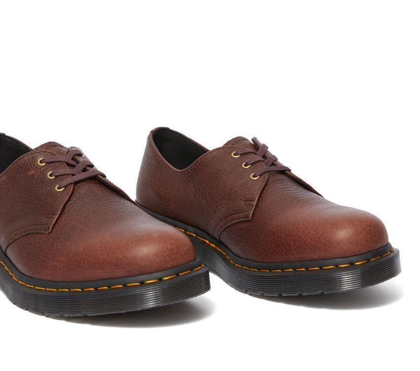 Dr. Martens Unisex 1461 Ambassador Leather 3 Eye Oxford Shoes - Cask