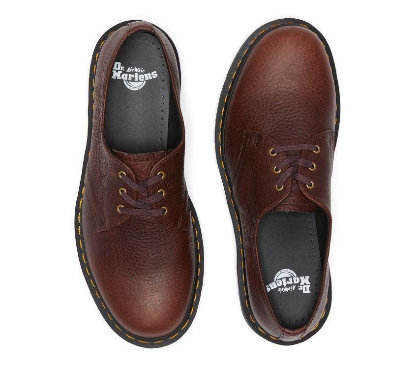 Dr. Martens Unisex 1461 Ambassador Leather 3 Eye Oxford Shoes - Cask