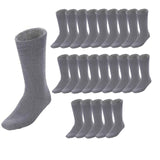 24 Pairs BAMBOO SOCKS Mens Heavy Duty Premium Thick Work Socks Cushion BULK - Navy Blue