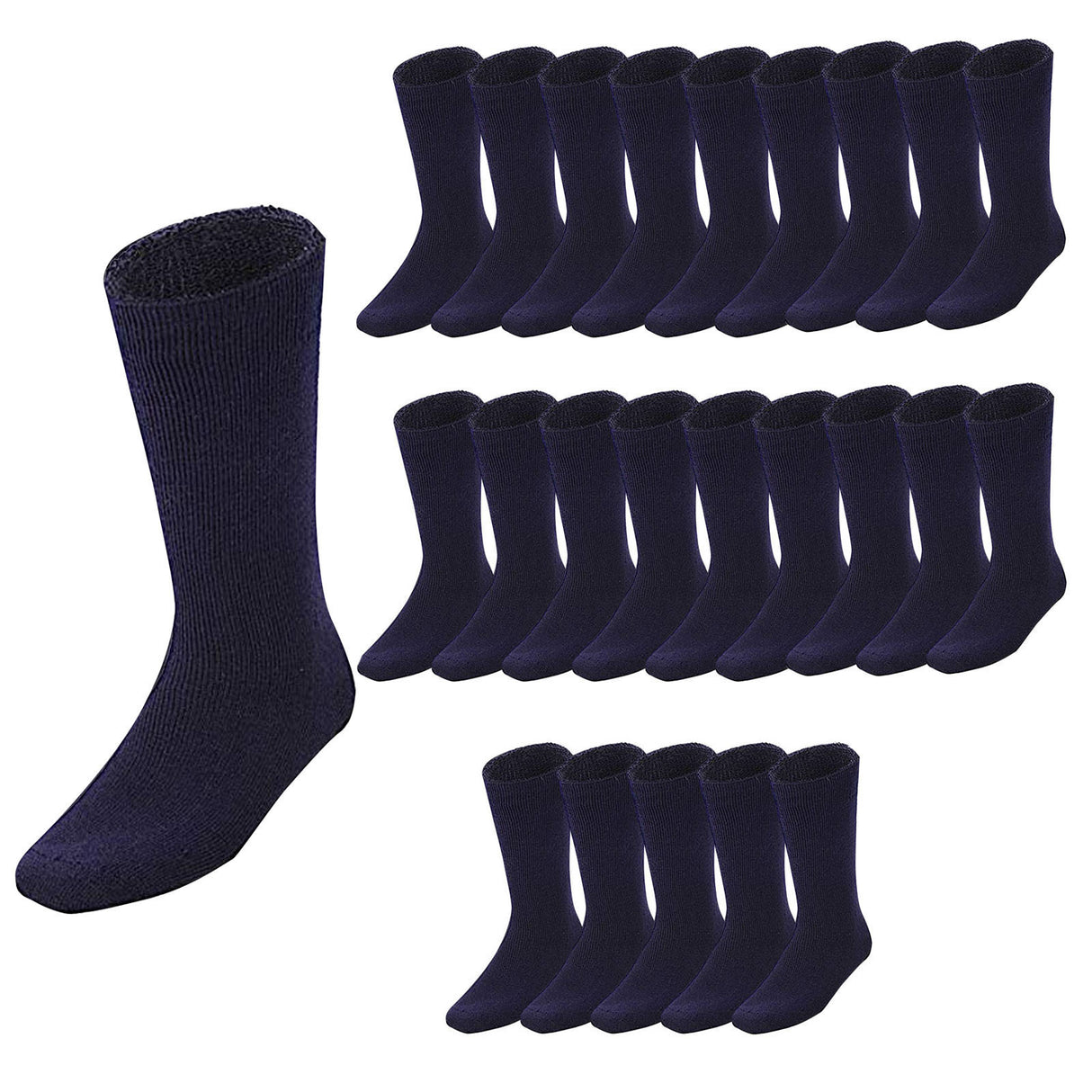 24 Pairs BAMBOO SOCKS Mens Heavy Duty Premium Thick Work Socks Cushion BULK