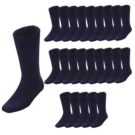 24 Pairs BAMBOO SOCKS Mens Heavy Duty Premium Thick Work Socks Cushion BULK