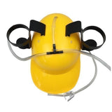 BEER DRINKING HELMET Drink Holder Costume Party Hat Oktoberfest - Yellow