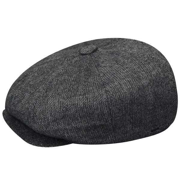 Bailey Mens Beech Ivy Newsboy Flat Cap Hat - Grey