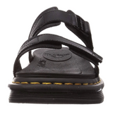 Dr. Martens Womens Chilton Slide Leather Sandal w/ Adjustable Strap-Black Hydro