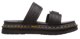 Dr. Martens Womens Chilton Slide Leather Sandal w/ Adjustable Strap-Black Hydro