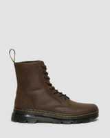 Dr. Martens Combs Leather 8 Eye Boots Shoes Combat in Crazy Horse Gaucho