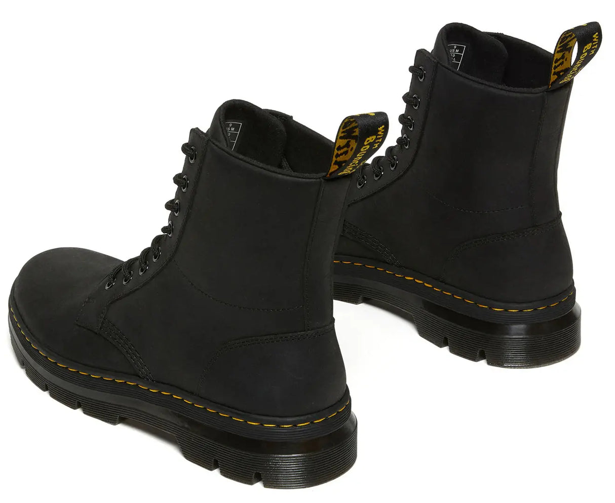 Dr. Martens Unisex Combs Wyoming Leather Boots in Black