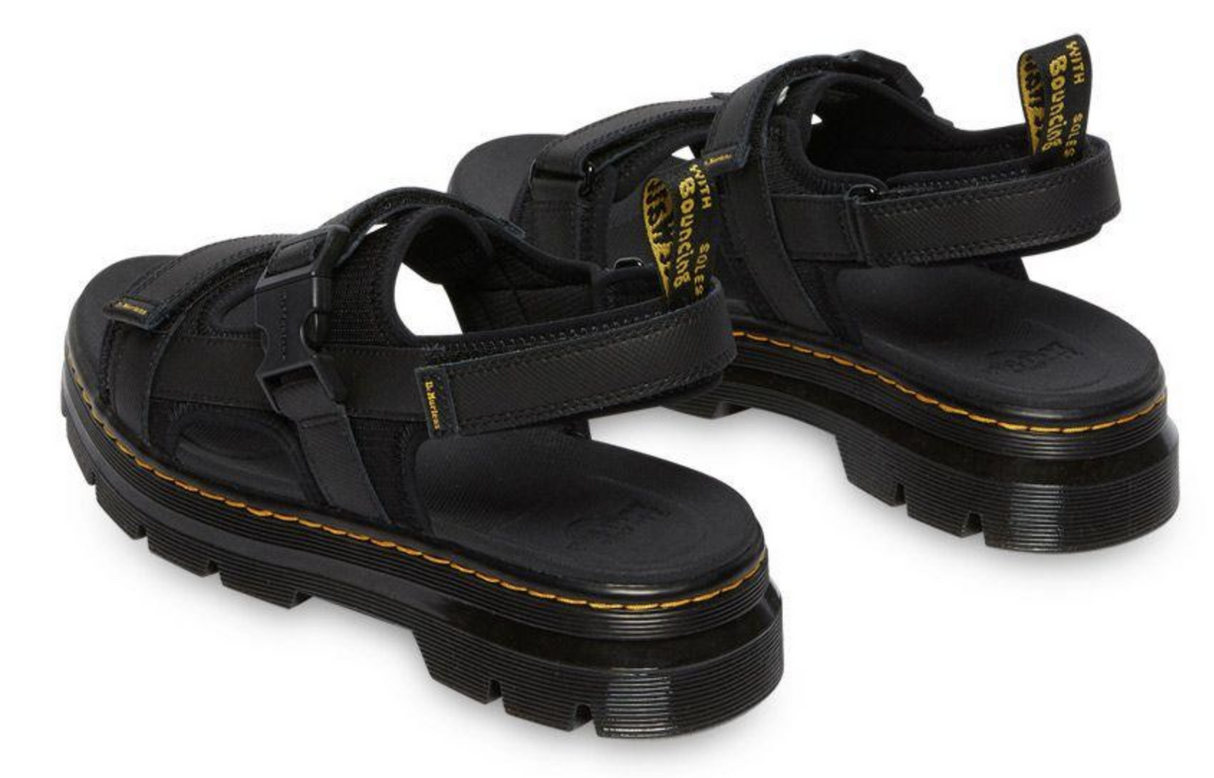 Dr. Martens Womens Forster Sandal Leather - Polyrip Stop & Black Element