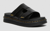 Dr. Martens Mens Daxton Leather Slide Lightweight Slip-On Sandal - Black Brando