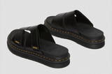 Dr. Martens Mens Daxton Leather Slide Lightweight Slip-On Sandal - Black Brando