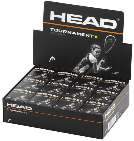 HEAD Tournament Squash Ball Advanced Training Competition Bulk Dozen - 12 Balls